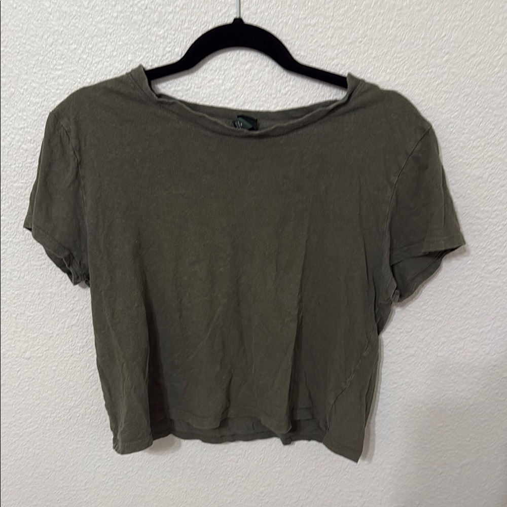 Wild fable green crop top